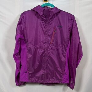 Outdoor Research Helium Hybrid Rain Running Magenta Adventure Jacket Size Small